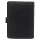 LOUIS VUITTON Epi Agenda PM Day Planner Cover Black R20092 LV Auth 197148-2