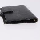 LOUIS VUITTON Epi Agenda PM Day Planner Cover Black R20092 LV Auth 197148-5