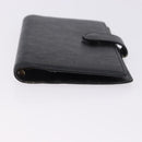 LOUIS VUITTON Epi Agenda PM Day Planner Cover Black R20092 LV Auth 197148-6