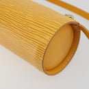 LOUIS VUITTON Epi Soufflot Pouch Yellow LV Auth 197149A-15