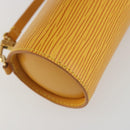 LOUIS VUITTON Epi Soufflot Pouch Yellow LV Auth 197149A-16
