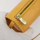 LOUIS VUITTON Epi Soufflot Pouch Yellow LV Auth 197149A-10
