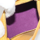 LOUIS VUITTON Epi Soufflot Pouch Yellow LV Auth 197149A-11