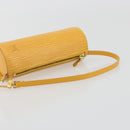LOUIS VUITTON Epi Soufflot Pouch Yellow LV Auth 197149A-7