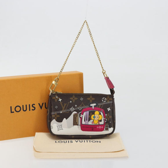 LOUIS VUITTON Monogram Vivienne Mini Pochette Accessoires M68490 LV Auth 197150M