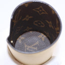LOUIS VUITTON Monogram Pocrayon Gaston Pen Case Gold LV Auth 197153A-17