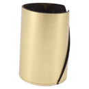LOUIS VUITTON Monogram Pocrayon Gaston Pen Case Gold LV Auth 197153A-4