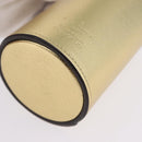 LOUIS VUITTON Monogram Pocrayon Gaston Pen Case Gold LV Auth 197153A-14