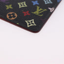 LOUIS VUITTON Monogram Multicolor Etui Hand Mirror Black M92651 LV Auth 197154V-16