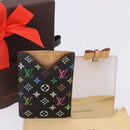 LOUIS VUITTON Monogram Multicolor Etui Hand Mirror Black M92651 LV Auth 197154V-12
