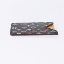 LOUIS VUITTON Monogram Multicolor Etui Hand Mirror Black M92651 LV Auth 197154V-3