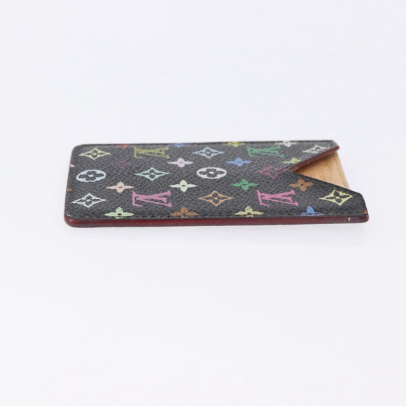 LOUIS VUITTON Monogram Multicolor Etui Hand Mirror Black M92651 LV Auth 197154V