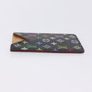 LOUIS VUITTON Monogram Multicolor Etui Hand Mirror Black M92651 LV Auth 197154V-4