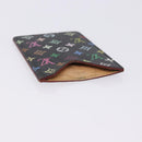 LOUIS VUITTON Monogram Multicolor Etui Hand Mirror Black M92651 LV Auth 197154V-5