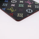 LOUIS VUITTON Monogram Multicolor Etui Hand Mirror Black M92651 LV Auth 197154V-7