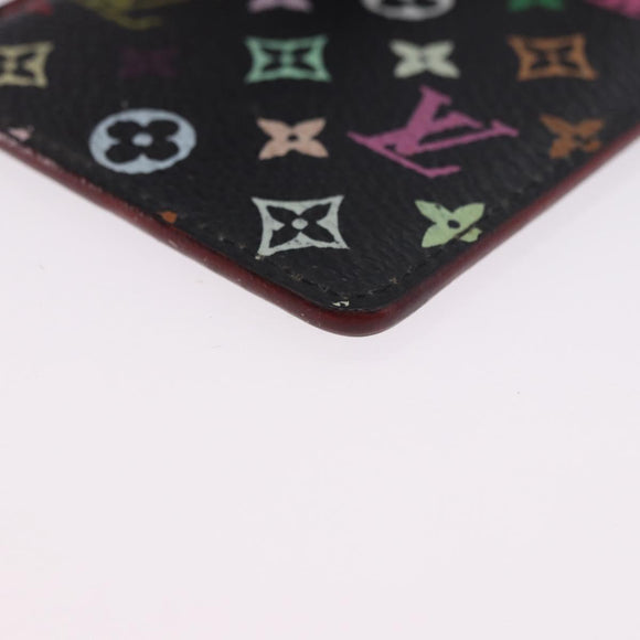 LOUIS VUITTON Monogram Multicolor Etui Hand Mirror Black M92651 LV Auth 197154V