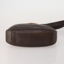GUCCI Bamboo Shoulder Bag Leather 2way Brown Gold 001 3444 1638 Auth 197159-11