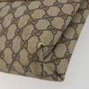 GUCCI GG Supreme Web Sherry Line Tote Bag PVC Beige 47 02 2140 Auth 197160-9