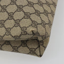 GUCCI GG Supreme Web Sherry Line Tote Bag PVC Beige 47 02 2140 Auth 197160-16