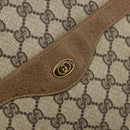 GUCCI GG Supreme Web Sherry Line Tote Bag PVC Beige 47 02 2140 Auth 197160-17