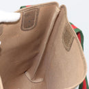 GUCCI GG Supreme Web Sherry Line Tote Bag PVC Beige 47 02 2140 Auth 197160-19