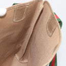GUCCI GG Supreme Web Sherry Line Tote Bag PVC Beige 47 02 2140 Auth 197160-20