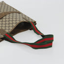 GUCCI GG Supreme Web Sherry Line Tote Bag PVC Beige 47 02 2140 Auth 197160-7