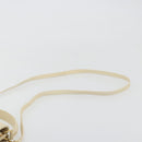 BALLY Shoulder Bag Leather 2way Ivory Gold Auth 197162A-14