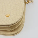 BALLY Shoulder Bag Leather 2way Ivory Gold Auth 197162A-15