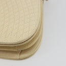 BALLY Shoulder Bag Leather 2way Ivory Gold Auth 197162A-17