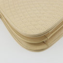 BALLY Shoulder Bag Leather 2way Ivory Gold Auth 197162A-10