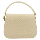 BALLY Shoulder Bag Leather 2way Ivory Gold Auth 197162A-2