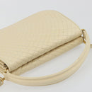 BALLY Shoulder Bag Leather 2way Ivory Gold Auth 197162A-6