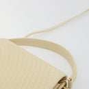 BALLY Shoulder Bag Leather 2way Ivory Gold Auth 197162A-8