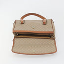 CELINE Macadam Canvas Hand Bag PVC Beige Gold Auth 197166-19