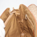 CELINE Macadam Canvas Hand Bag PVC Beige Gold Auth 197166-22