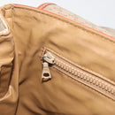 CELINE Macadam Canvas Hand Bag PVC Beige Gold Auth 197166-23