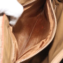 CELINE Macadam Canvas Hand Bag PVC Beige Gold Auth 197166-11