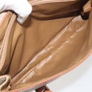 CELINE Macadam Canvas Hand Bag PVC Beige Gold Auth 197166-26