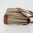 CELINE Macadam Canvas Hand Bag PVC Beige Gold Auth 197166-3
