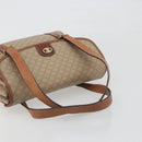 CELINE Macadam Canvas Hand Bag PVC Beige Gold Auth 197166-7