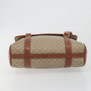 CELINE Macadam Canvas Hand Bag PVC Beige Gold Auth 197166-5