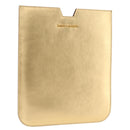 SAINT LAURENT iPad Case Leather Gold Auth 197169M-1