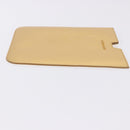 SAINT LAURENT iPad Case Leather Gold Auth 197169M-4