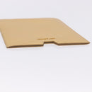 SAINT LAURENT iPad Case Leather Gold Auth 197169M-6