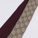 GUCCI GG Canvas Scarf Silk Higuchi Yuko Collaboration Beige Auth 197171M-12