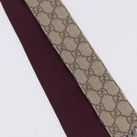 GUCCI GG Canvas Scarf Silk Higuchi Yuko Collaboration Beige Auth 197171M
