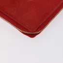LOUIS VUITTON Monogram Vernis Bloom Wallet Rouge M91151 LV Auth 197172-15