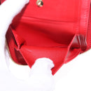LOUIS VUITTON Monogram Vernis Bloom Wallet Rouge M91151 LV Auth 197172-11