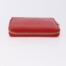 LOUIS VUITTON Monogram Vernis Bloom Wallet Rouge M91151 LV Auth 197172-3